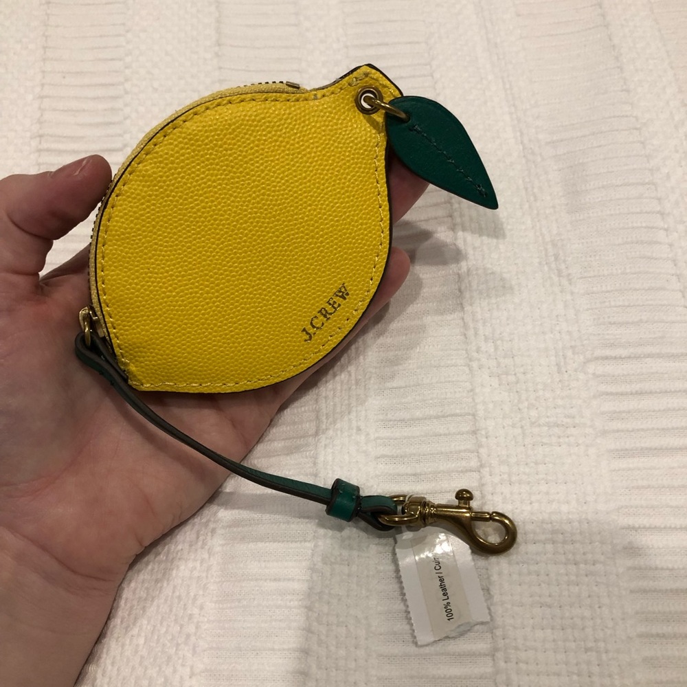 J. Crew Lemon Pouch